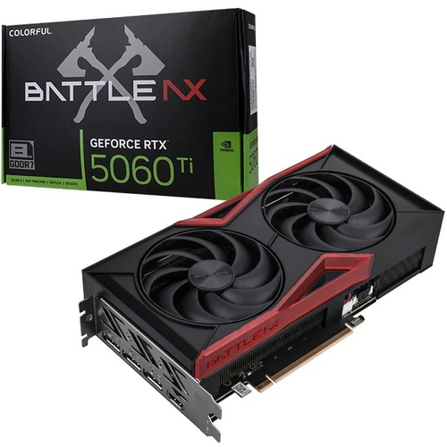 Видеокарта Colorful GeForce RTX 5060 Ti Battle AX DUO 8GB-V 8GB (RTX 5060 Ti BATTLE AX DUO 8GB-V)