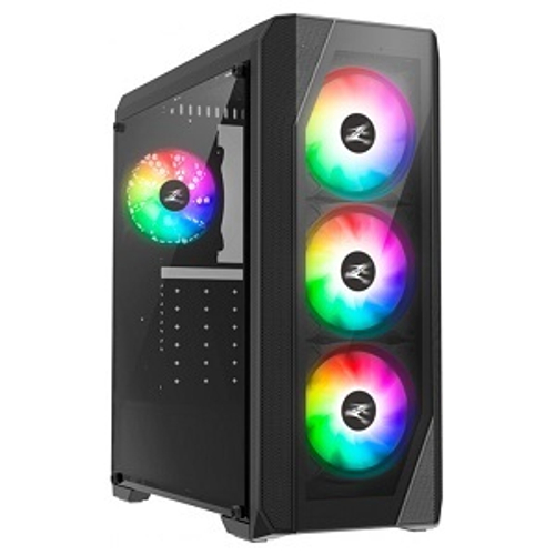 Корпус Midi-Tower Zalman N5 TF Black, RGB-подсветка, ATX, черный