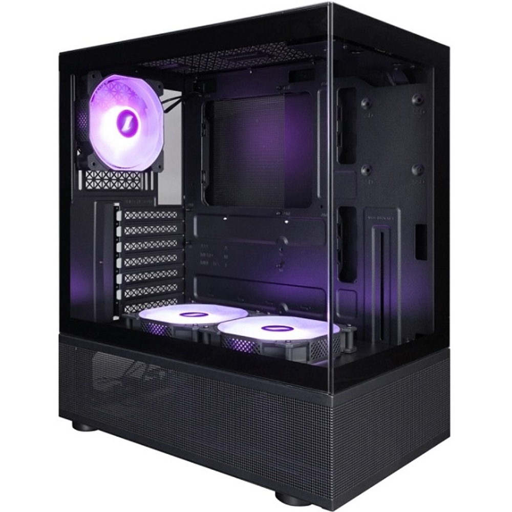 Корпус Midi-Tower 1STPLAYER MIKU Mi7-A ARGB, черный (Mi7-A-BK-2FC7R-1FC7)