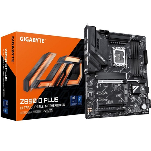 Материнская плата GIGABYTE Z890 D PLUS (LGA1851/Z890/4xDDR5/3xPCI-Ex16/4xM.2/SB7.1/GLAN/DisplayPort/ATX)