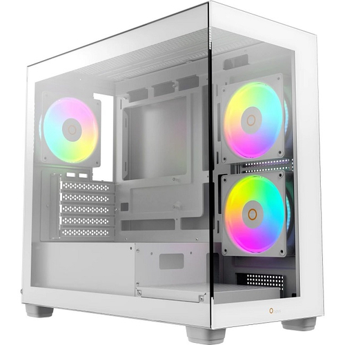 Корпус Mini-Tower Ocypus Gamma C52 WH TG ARGB, Micro-ATX, белый (Gamma-C52-W-HD300XX-GL)
