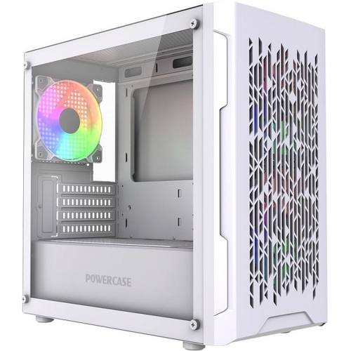 Корпус Mini-Tower PowerCase Mistral Micro D3W ARGB PWM, Micro-ATX, White (CMMDW-A3)