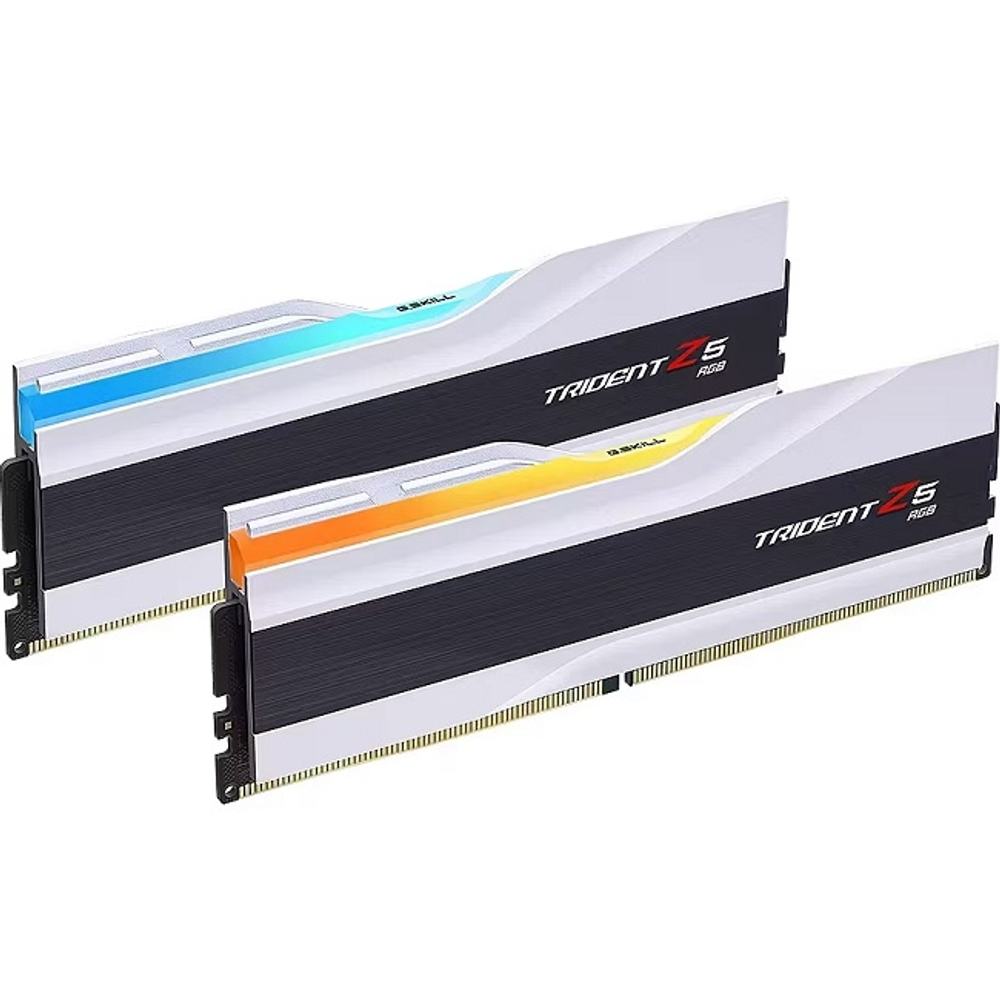 Модуль памяти DIMM DDR5 32Gb, 6000Mhz, 2x16Gb, G.Skill Trident Z5 RGB White (F5-6000J3238F16GX2-TZ5RW)