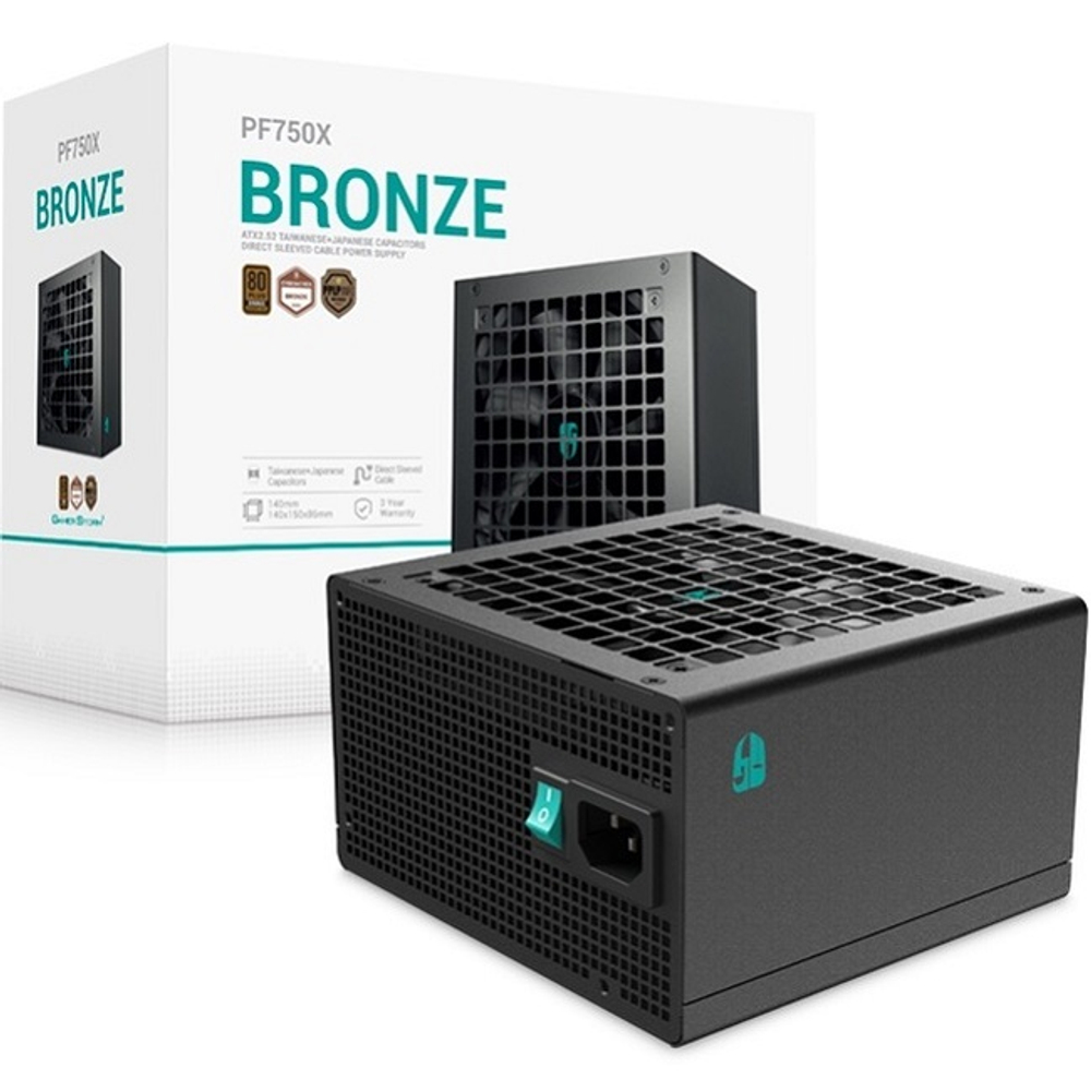 Блок питания DeepCool 750W GAMERSTORM PF750X (120 мм, 80 PLUS Bronze)