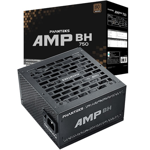 Блок питания PHANTEKS AMP 750W AMP BH Black, 120 мм, 16 Pin PCIe 5.0, 80 PLUS Bronze (PH-P750BM_BK01)