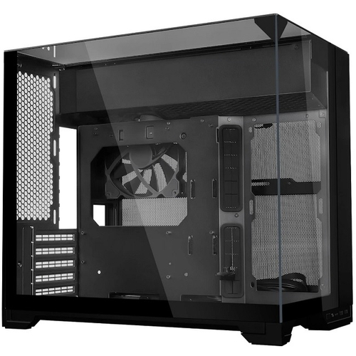 Корпус Mini-Tower Lian Li O11 Vision-M TG, Micro-ATX, черный (G99.O11VMX.R0)