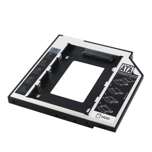 Адаптер оптибей (optibay) HDD 2.5'' SATA в отсек привода  ноутбука 12.7mm, SATA