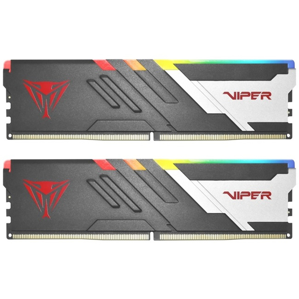 Модуль памяти DIMM DDR5 32Gb, 5600Mhz, 2x16Gb, Patriot Viper Venom RGB (PVVR532G560C36K)