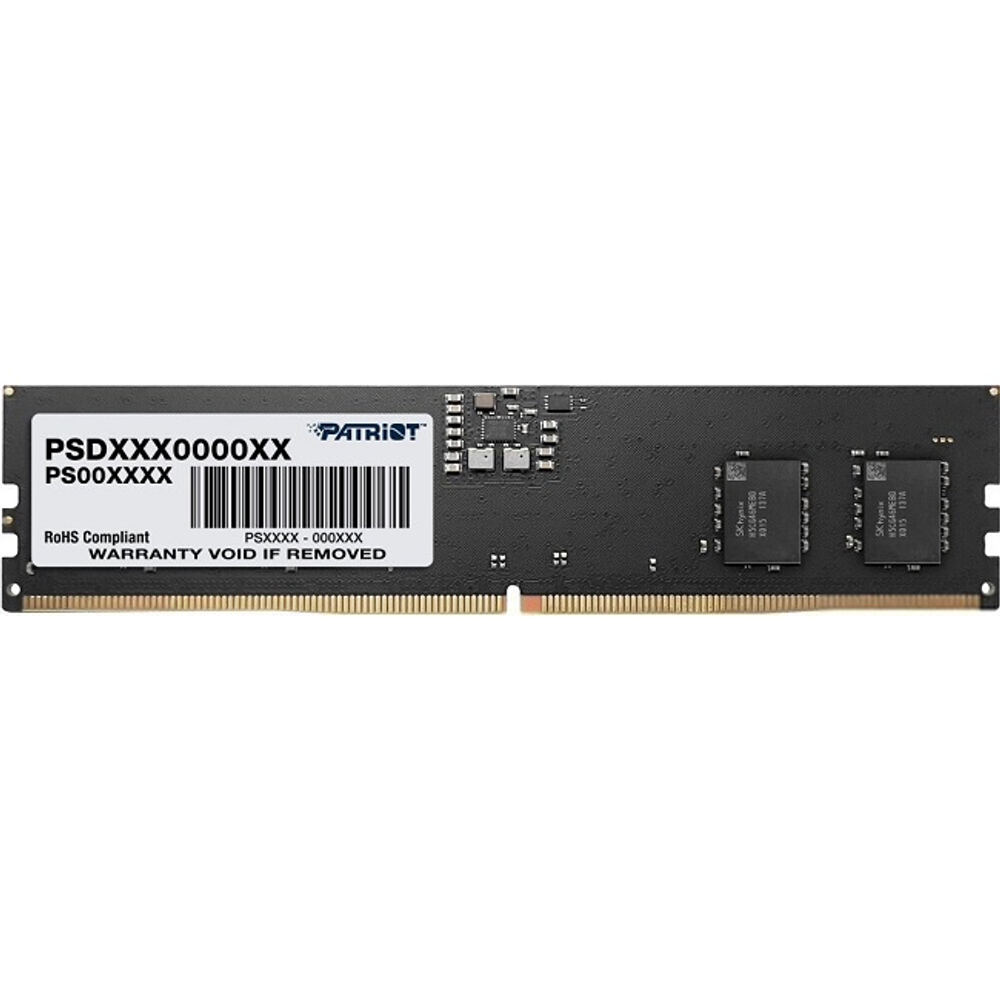 Модуль памяти DIMM DDR5 8Gb, 5600Mhz, Patriot Signature Line (PSD58G560081)