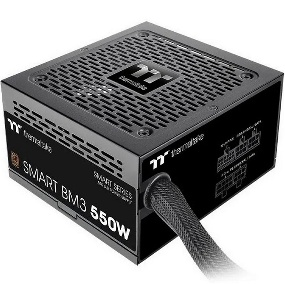 Блок питания Thermaltake 550W Smart BM3, модульный, 120 мм, 80 PLUS Bronze (PS-SPD-0550MNFABE-3)