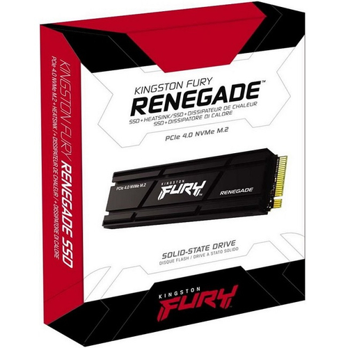 Жесткий диск SSD M.2 2Tb Kingston FURY Renegade, 7300/7000MBs, TLC 3D NAND, PCI-E4.0x4 (SFYRDK/2000G)
