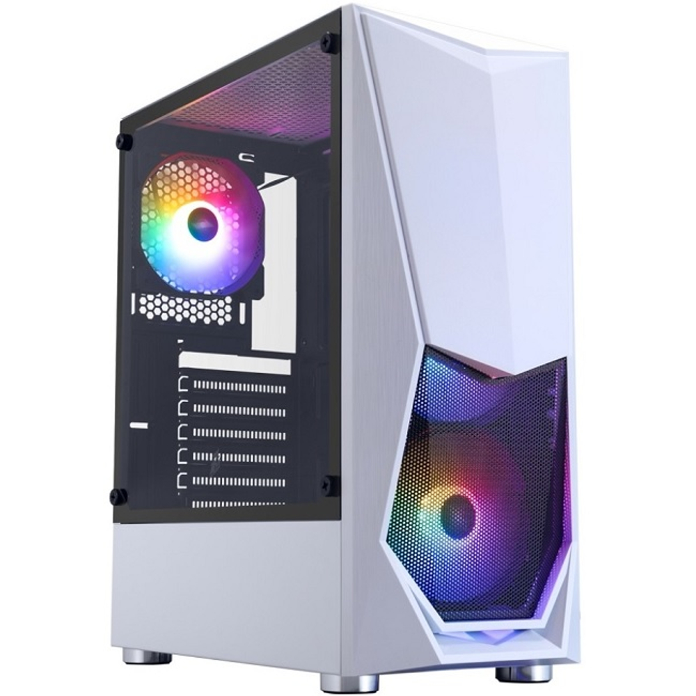 Корпус Midi-Tower 1STPLAYER DK DK-3, FRGB, ATX, белый (DK-3-WH-4F1)