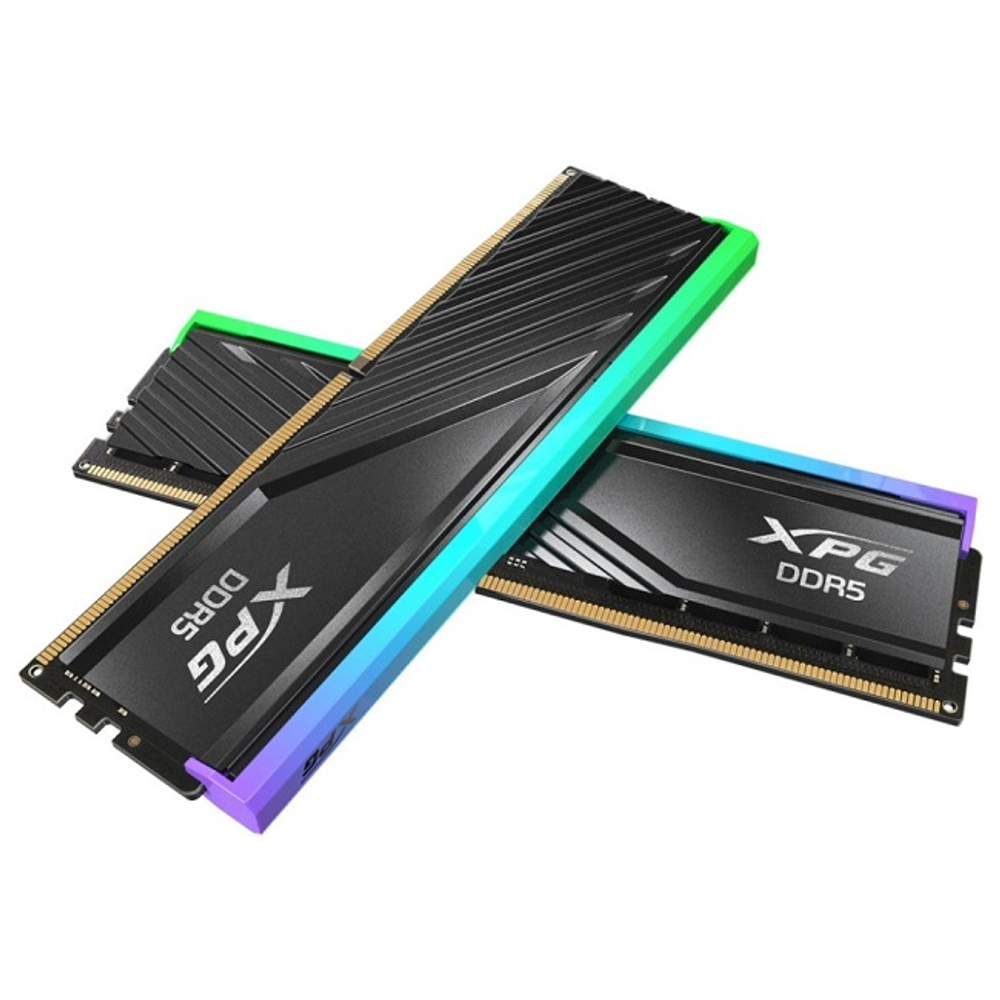 Модуль памяти DIMM DDR5 32Gb, 6000Mhz, 2x16Gb, ADATA XPG Lancer Blade RGB Black (AX5U6000C3016G-DTLABRBK)