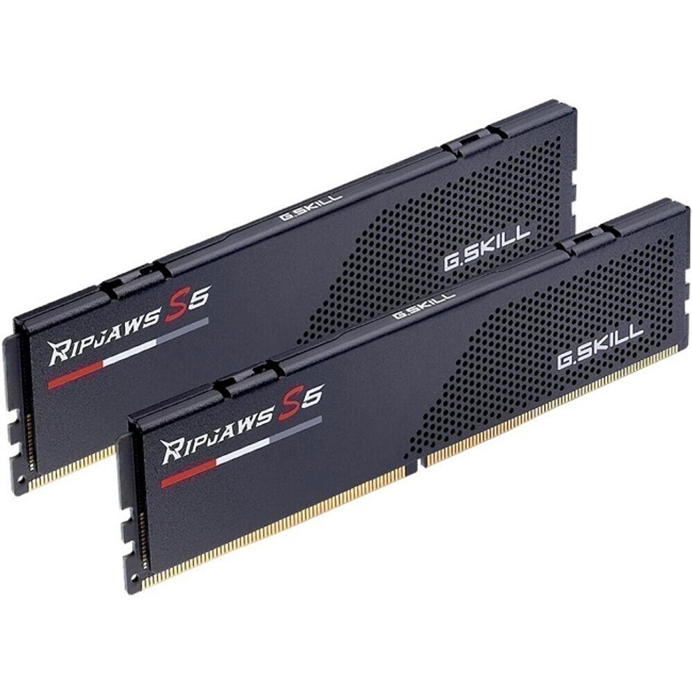 Модуль памяти DIMM DDR5 64Gb, 6000Mhz, 2x32Gb, G.Skill Ripjaws S5 Black (F5-6000J3238G32GX2-RS5K)