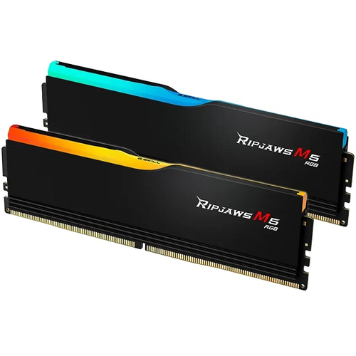 Модуль памяти DIMM DDR5 64Gb, 6000Mhz, 2x32Gb, G.Skill Ripjaws M5 RGB Black (F5-6000J3238G32GX2-RM5RK)