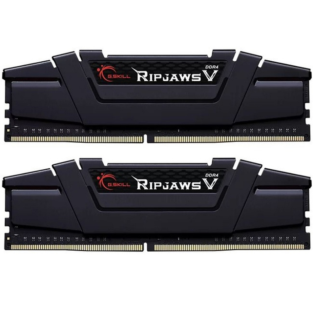 Модуль памяти DIMM DDR4 32Gb, 3600Mhz, 2x16Gb, G.Skill Ripjaws V Black (F4-3600C16D-32GVKC)