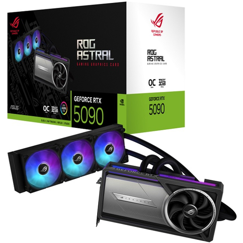 Видеокарта ASUS GeForce RTX 5090 ROG ASTRAL LC OC GAMING 32GB (ROG-ASTRAL-LC-RTX5090-O32G-GAMING), (90YV0LW2-M0NA00)