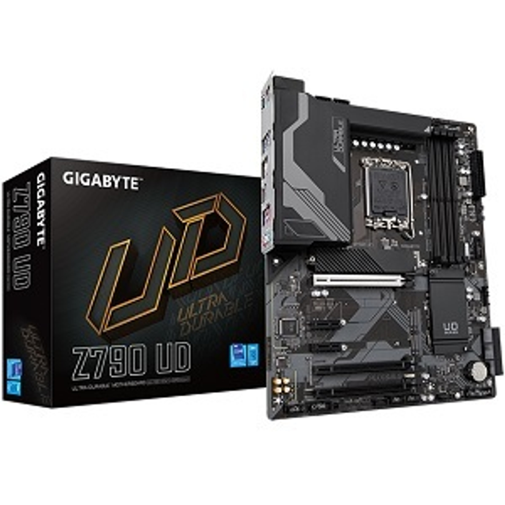 Материнская плата GIGABYTE Z790 UD (LGA1700/Z790/4xDDR5/3xPCI-Ex16/3xM.2/SB7.1/GLAN/DisplayPort/HDMI/ATX)