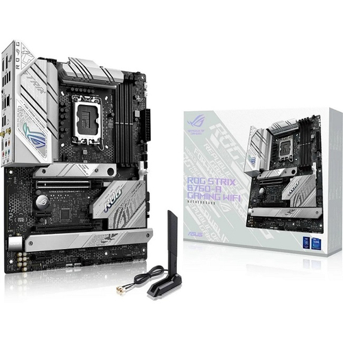 Материнская плата ASUS ROG STRIX B760-A GAMING WIFI (LGA1700/B760/4xDDR4/2xPCI-Ex16/3xM.2/SB/GLAN/Wi-Fi/BT/DP/HDMI/ATX)