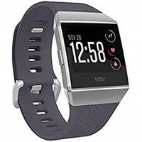 Умные часы Fitbit Ionic, с пульсометром, водонепроницаемые, Blue Gray/Silver Gray