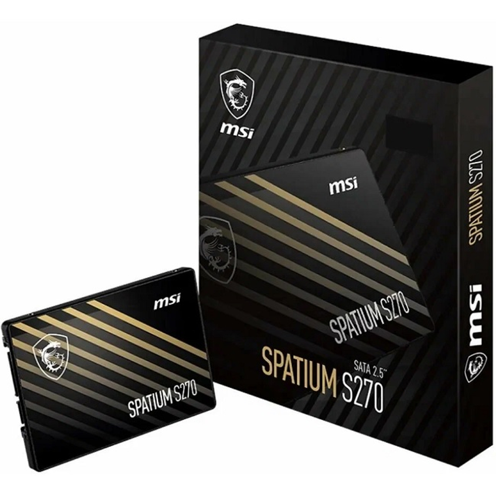 Жесткий диск SSD 2.5" 960Gb MSI Spatium S270, 500/450Mbs, 80000 IOPS, SATA-III (S78-440P130-P83)