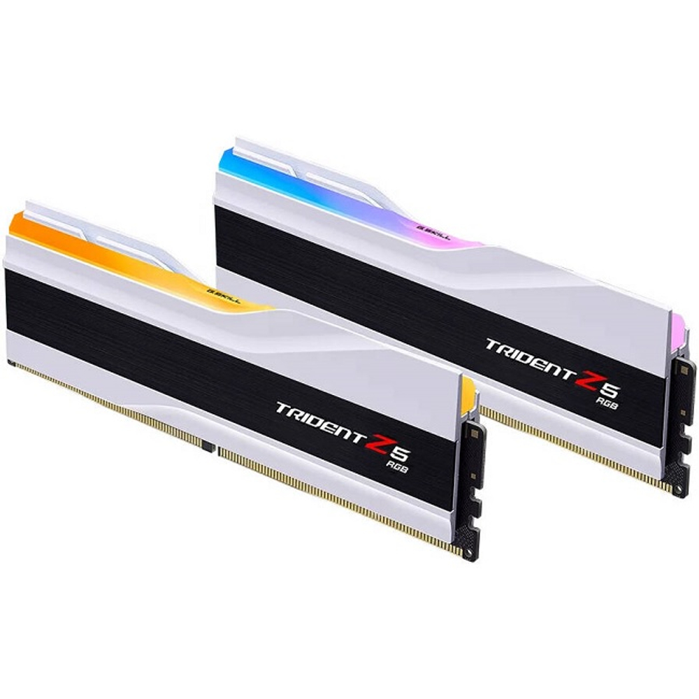 Модуль памяти DIMM DDR5 32Gb, 6400Mhz, 2x16Gb, G.Skill Trident Z5 RGB Silver (F5-6400J3239G16GX2-TZ5RS)