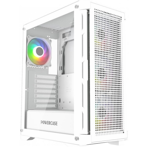 Корпус Midi-Tower PowerCase Ultimate TG, ARGB, White (CUW-A4)