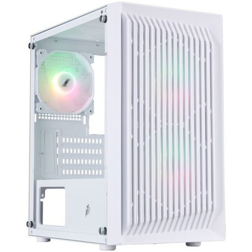 Корпус Mini-Tower 1STPLAYER BLACK.SIR BS-2 ARGB, Micro-ATX, белый (BS-2-WH-3F7-W)
