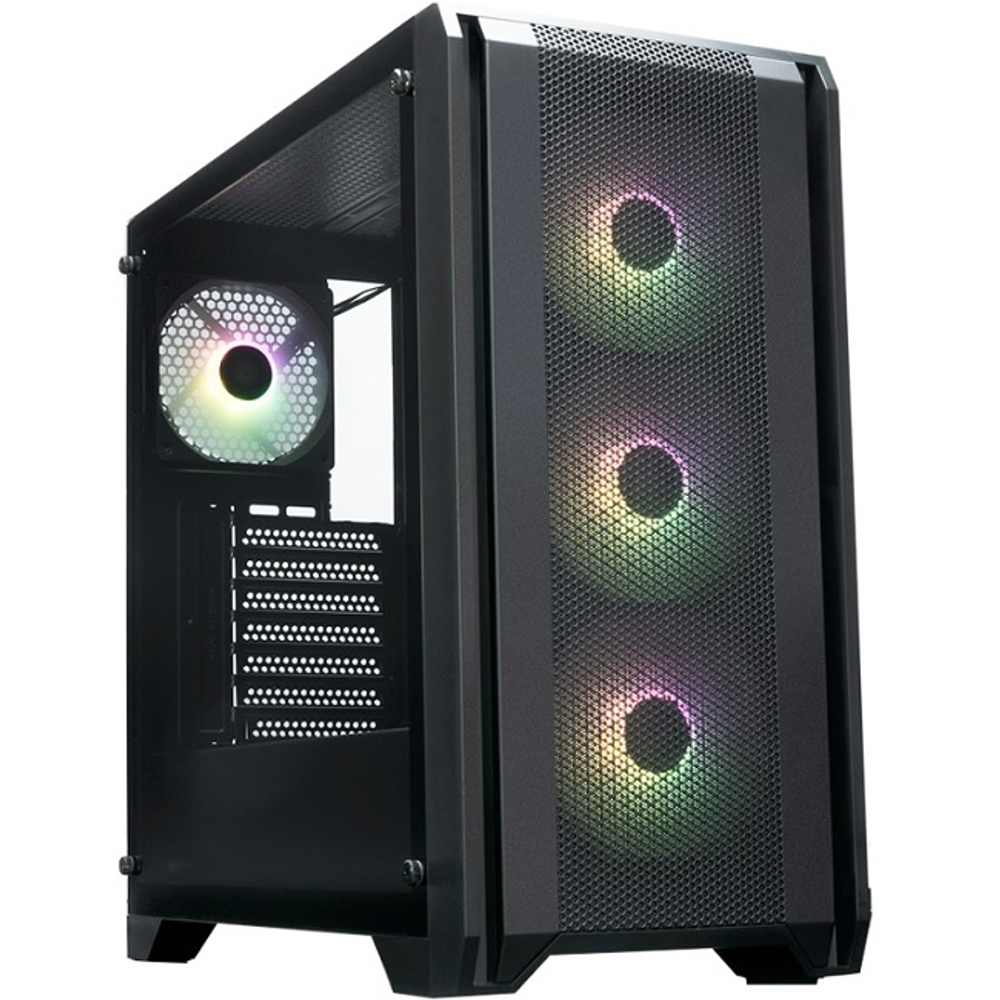 Корпус Midi-Tower XASTRA A500 4ARGB Black (A500-BK-FC120ARGB-4F-GL)