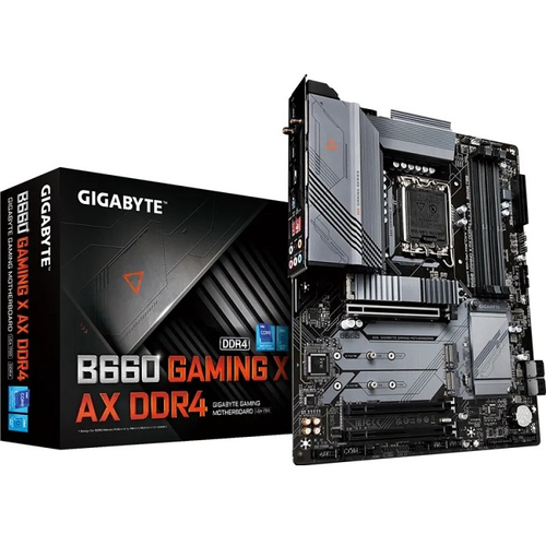 Материнская плата GIGABYTE B660 GAMING X AX DDR4 (LGA1700/B660/4xDDR4/3xPCI-Ex16/3xM.2/SB7.1/BT/Wi-Fi/GLAN/HDMI/DP/ATX)