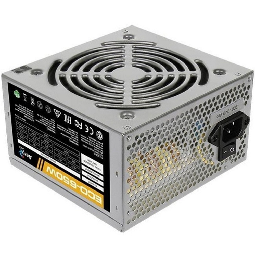 Блок питания AeroCool 650W ECO-650W, 120 мм, ATX (4710700957912)