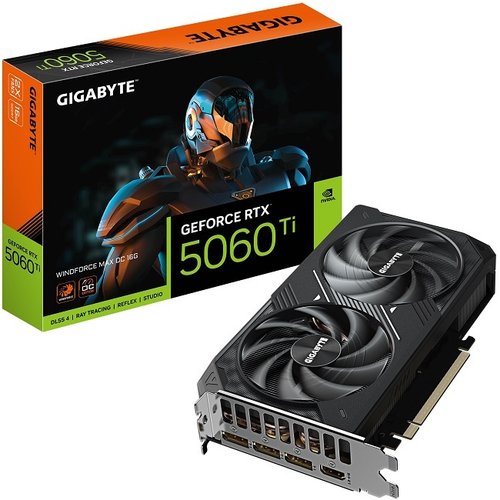 Видеокарта GIGABYTE GeForce RTX 5060 Ti WINDFORCE MAX OC 16GB (GV-N506TWF2MAX OC-16GD)