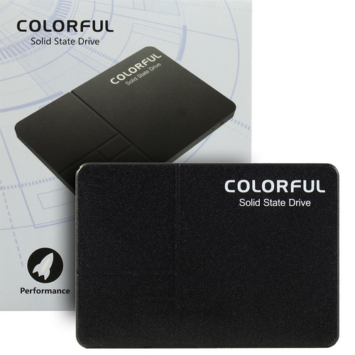 Жесткий диск HDD SSD 2.5" 256Gb Colorful SL500, 400/400MBs, 75000 IOPS, 3D TLC, SATA-III (SL500 256Gb)