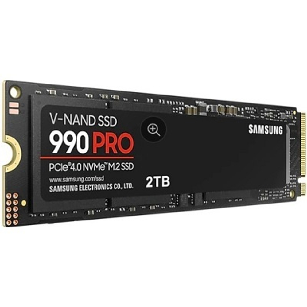 Жесткий диск SSD M.2 2Tb Samsung 990 PRO, 7450/6900MBs, 480000 IOPS, V-NAND MLC, PCI-E4.0x4 (MZ-V9P2T0BW)