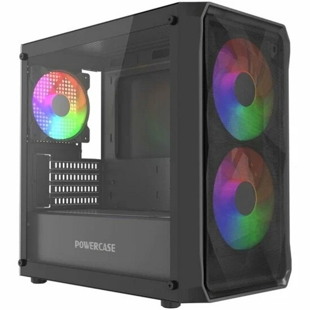 Корпус Midi-Tower PowerCase Mistral AY3B ARGB TG, белый (CMAYB-A3)