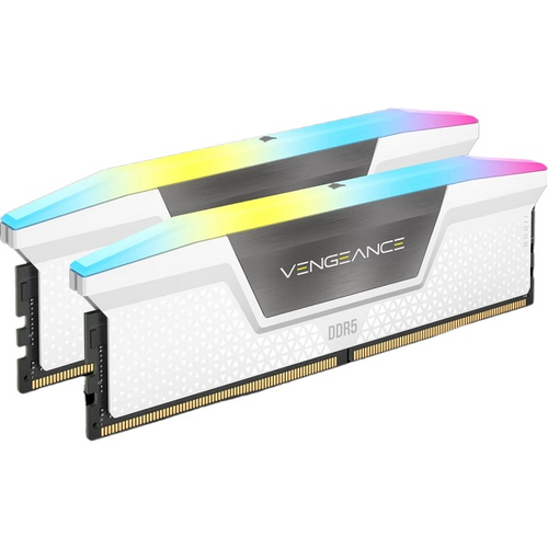 Модуль памяти DIMM DDR5 32Gb, 6000Mhz, 2x16Gb, Corsair Venegance RGB, White (CMH32GX5M2E6000C36W)