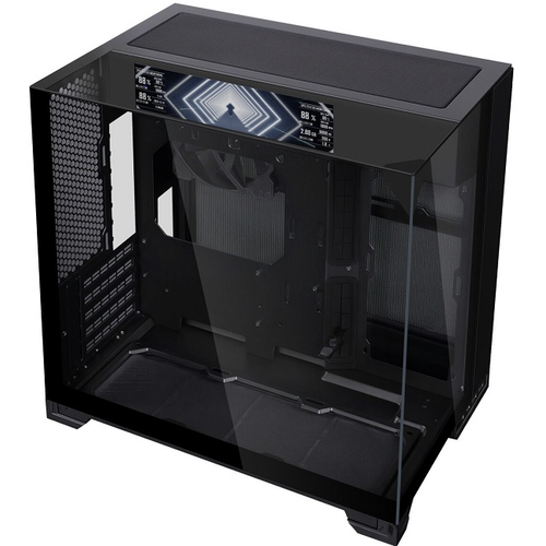 Корпус Mini-Tower Lian Li O11 Vision-M Digital, LCD, Micro-ATX, черный (G99.O11VMDX.R0)
