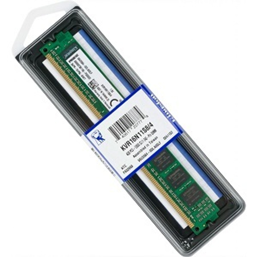 Модуль памяти DIMM DDR3 4Gb, 1600Mhz, Kingston (KVR16N11S8/4 (RET))